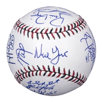 2015 American League All-Star Team Signed Official All-Star Manfred Baseball With 20 Signatures Including Trout and Pujols (PSA/DNA)